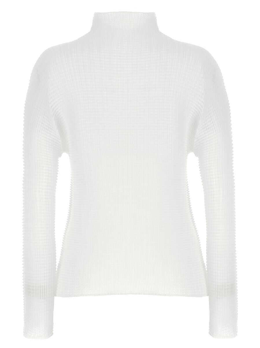 Camasi Issey Miyake Issey Miyake Wooly Pleats-56 Blouse WHITE Femei (BM 18203457) 2