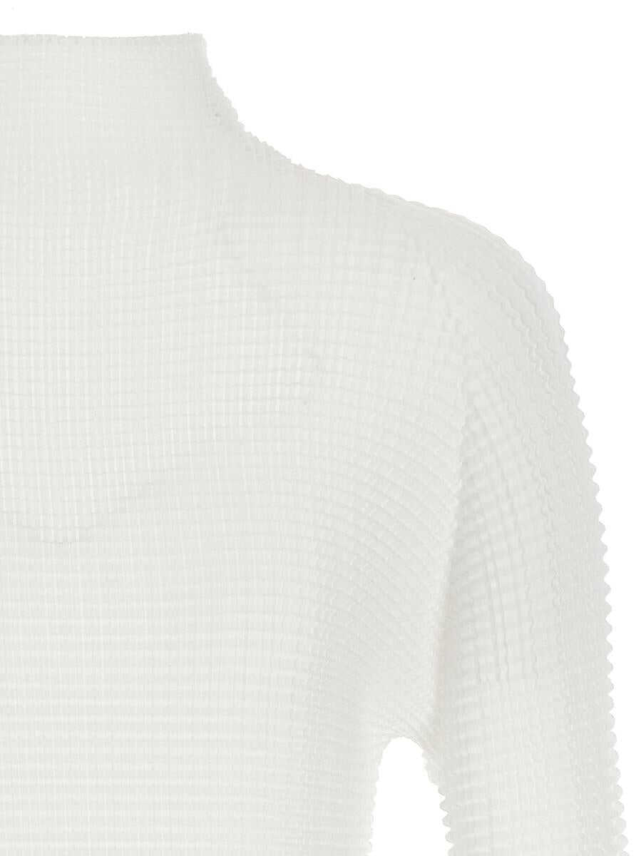 Camasi Issey Miyake Issey Miyake Wooly Pleats-56 Blouse WHITE Femei (BM 18203457) 3