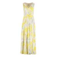 Rochii Calvin Klein Midi Viscose Dress Femei