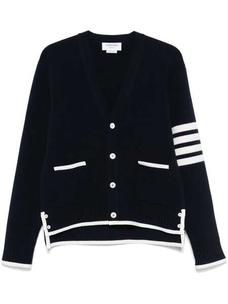 Pulovere Thom Browne Thom Browne Sweaters BLUE Barbati (BM 18204183) 1