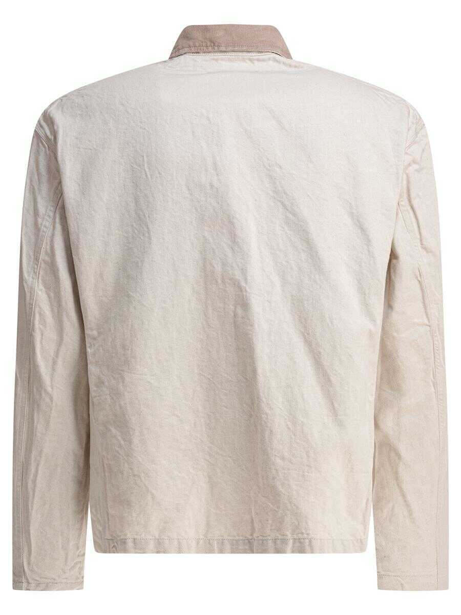 Paltoane NONNATIVE Nonnative Cotton Overshirt Jacket WHITE Barbati (BM 18204333) 2
