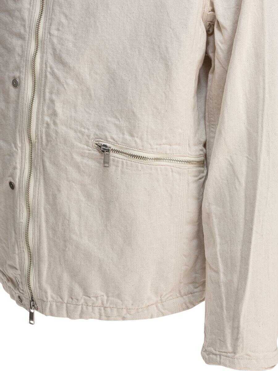 Paltoane NONNATIVE Nonnative Cotton Overshirt Jacket WHITE Barbati (BM 18204333) 4