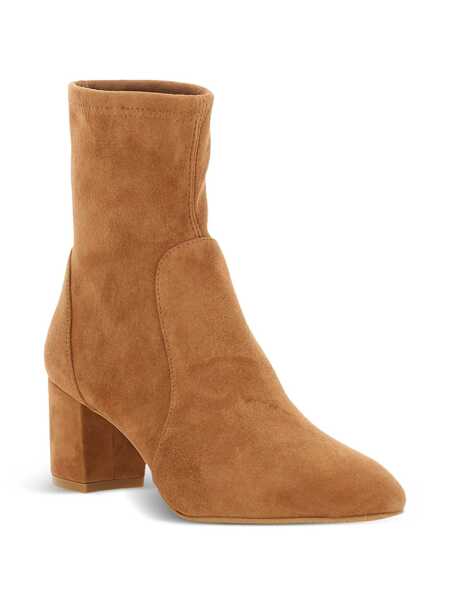 Bocanci Stuart Weitzman Yuliana Beige Ankle Boots With Medium Block Heel In Ecoleather Woman Beige Femei (BM 18204666) 2