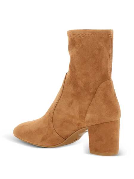 Bocanci Stuart Weitzman Yuliana Beige Ankle Boots With Medium Block Heel In Ecoleather Woman Beige Femei (BM 18204666) 4