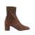 Stuart Weitzman 'Yuliana' Brown Ankle Boots With Medium Block Heel In Ecoleather Woman BROWN
