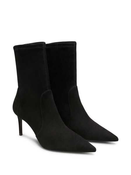 Bocanci Stuart Weitzman Black Ankle Boots With Stiletto Heel And Zip Closure On The Side In Suede Woman Black Femei (BM 18204756) 2