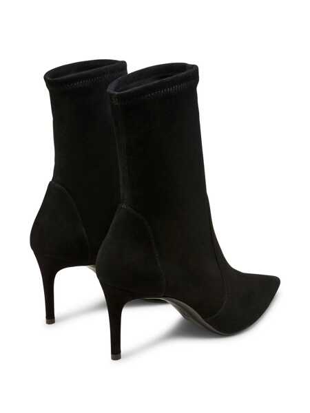 Bocanci Stuart Weitzman Black Ankle Boots With Stiletto Heel And Zip Closure On The Side In Suede Woman Black Femei (BM 18204756) 3