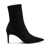 Stuart Weitzman Black Ankle Boots With Stiletto Heel And Zip Closure On The Side In Suede Woman Black