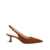 Stuart Weitzman Brown Slingback Pumps With Medium Sculpted Heel In Suede Woman BROWN