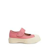 Sneakers 'Mary Jane' Pink Sandals With Touch-Strap Closure And Logo Patch On The Rear In Leather Woman Femei