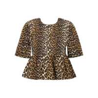Bluze Ganni Leopard Blouse Femei