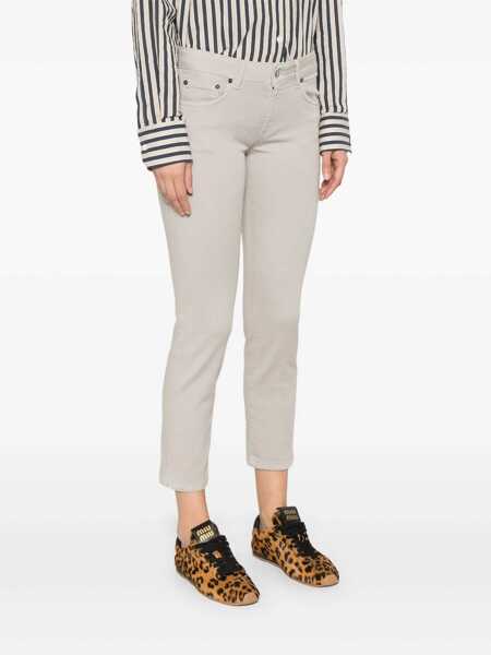 Blugi drepti Dondup ROSE PANTS White Femei (BM 18205245) 3