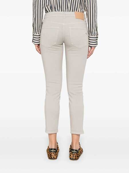 Blugi drepti Dondup ROSE PANTS White Femei (BM 18205245) 4