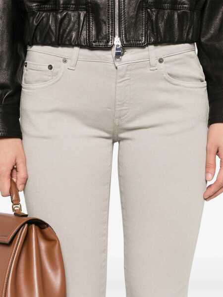 Blugi drepti Dondup ROSE PANTS White Femei (BM 18205245) 5