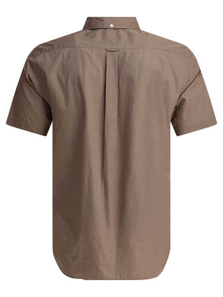 Camasi casual Beams Plus Shirt with button-down collar Beige Barbati (BM 18205296) 2