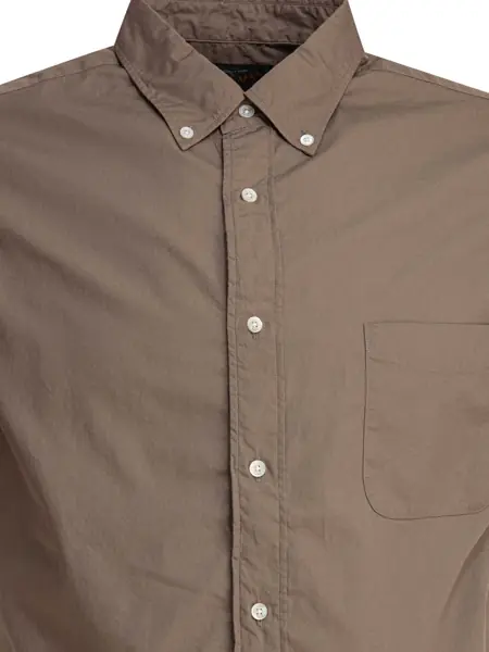 Camasi casual Beams Plus Shirt with button-down collar Beige Barbati (BM 18205296) 3