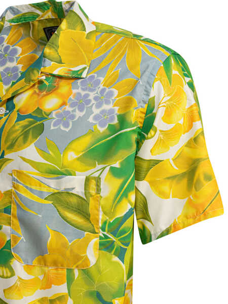 Camasi casual Beams Plus Shirt Tropical Yellow Barbati (BM 18205308) 4