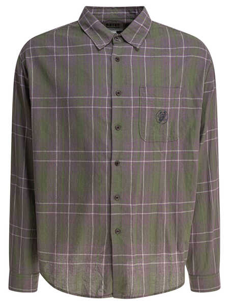 Camasi casual Thisisneverthat Check shirt Green Barbati (BM 18205356) 1