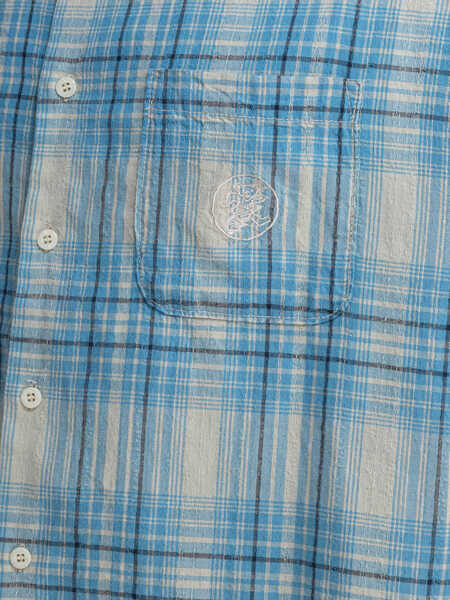 Camasi casual Thisisneverthat Check shirt Light blue Barbati (BM 18205359) 4