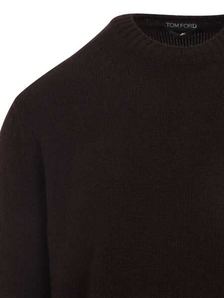 Pulovere Tom Ford Cashmere crewneck sweater Brown Barbati (BM 18205377) 3