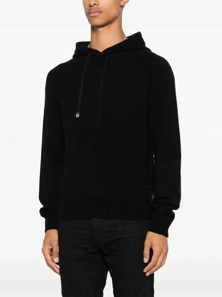 Pulovere Tom Ford Cashmere hooded sweater Black Barbati (BM 18205380) 3