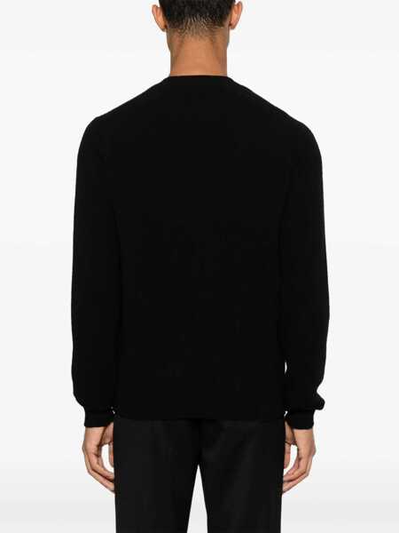 Pulovere Tom Ford Wool and cashmere crewneck sweater Black Barbati (BM 18205389) 4