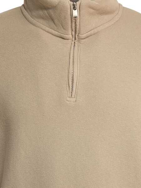 Hanorace NONNATIVE Cotton half-zip sweatshirt Beige Barbati (BM 18205434) 4