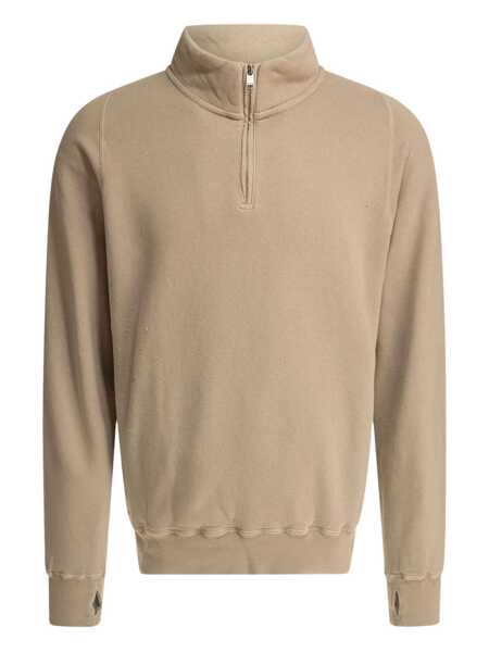 Hanorace NONNATIVE Cotton half-zip sweatshirt Beige Barbati (BM 18205434) 1