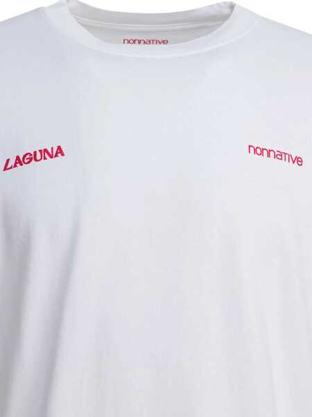 Tricouri NONNATIVE Cotton crewneck t-shirt White Barbati (BM 18205437) 3