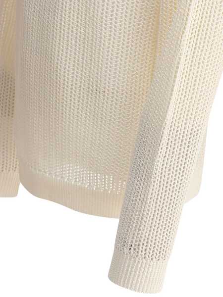 Pulovere NONNATIVE Cotton blend crewneck sweater White Barbati (BM 18205455) 3