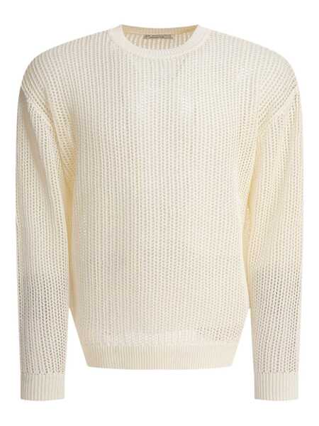 Pulovere NONNATIVE Cotton blend crewneck sweater White Barbati (BM 18205455) 1