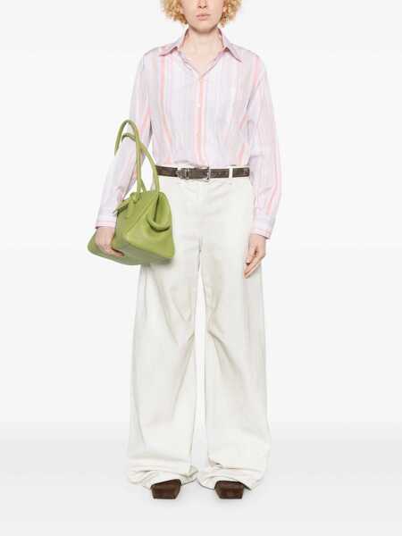 Camasi office ETRO Striped shirt with print on the back Pink Femei (BM 18205464) 2