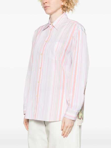 Camasi office ETRO Striped shirt with print on the back Pink Femei (BM 18205464) 3