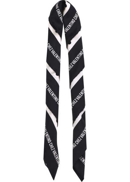 Esarfe Valentino Garavani Polka dot silk Scarf BURRO/NERO Femei (BM 18205549) 2
