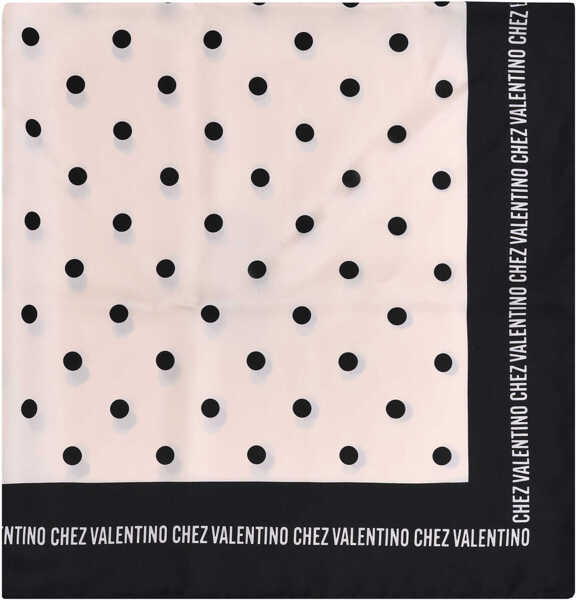 Esarfe Valentino Garavani Polka dot silk Scarf BURRO/NERO Femei (BM 18205549) 1