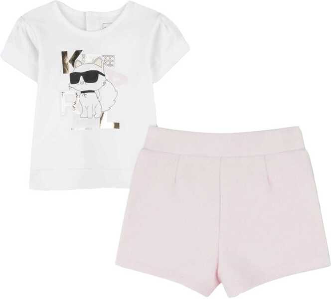 Tricouri Karl Lagerfeld T-Shirt With Shorts Set MULTICOLOUR Fete (BM 18205639) 4
