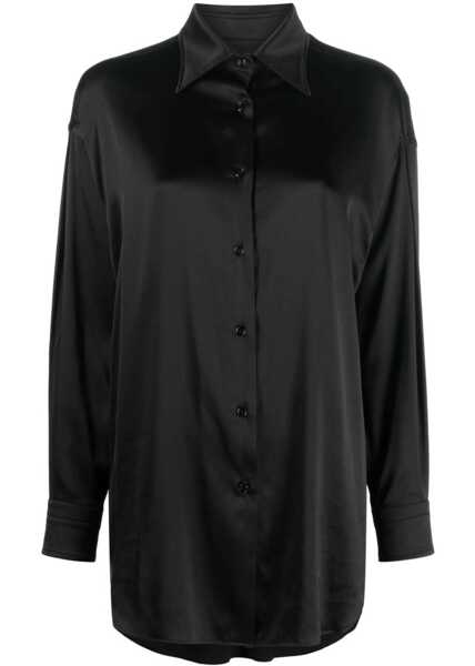 Bluze Tom Ford Stretch Silk Satin Shirt BLACK Femei (BM 18205675) 1