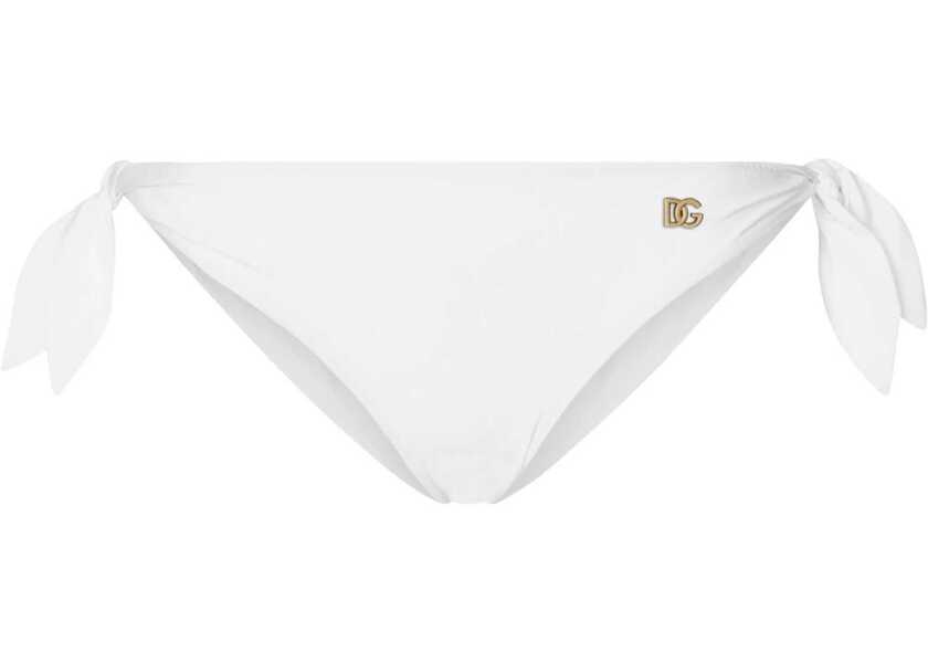 Chiloti Dolce & Gabbana Bikini Briefs With Bows WHITE Femei (BM 18205732) 1