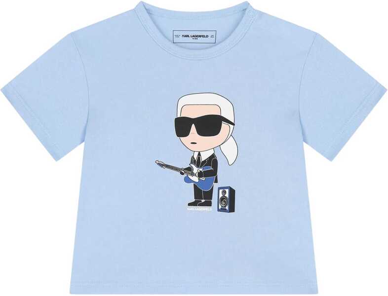 Tricouri Karl Lagerfeld T-Shirt Set With Bermuda Shorts BLUE Baieti (BM 18205738) 2