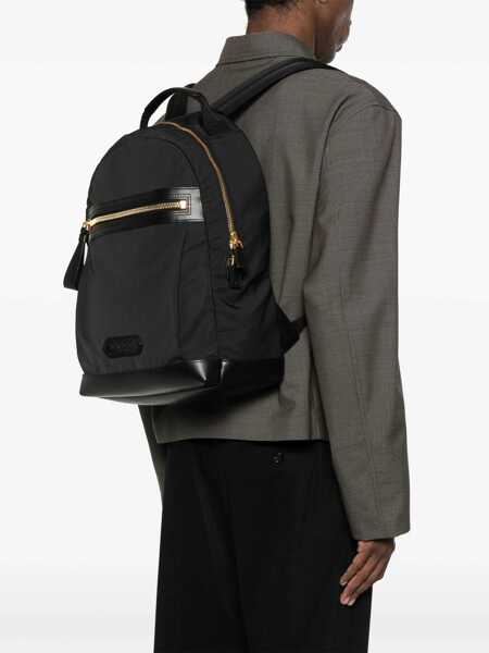 Rucsacuri Tom Ford Backpack With Logo BLACK Barbati (BM 18205747) 2