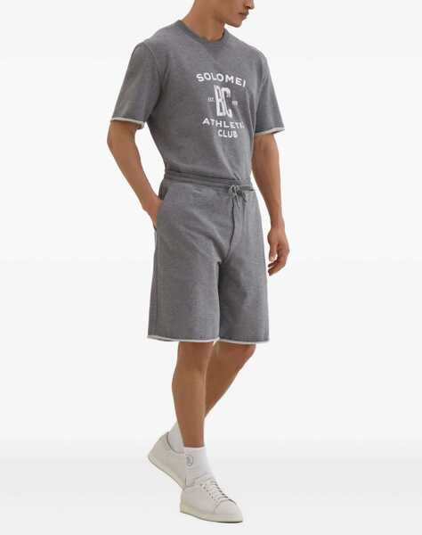 Bluze de trening Brunello Cucinelli Short-sleeve Sweatshirt GRIGIO MEDIO Barbati (BM 18205879) 2