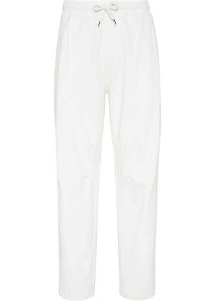 Pantaloni de trening Brunello Cucinelli Monochrome Sweatpants OFF WHITE Barbati (BM 18205900) 1