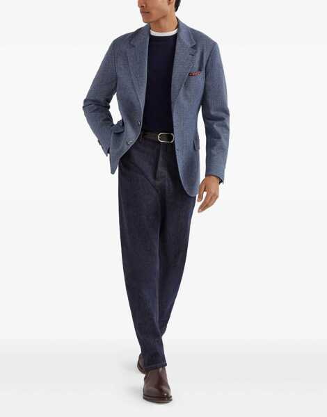 Sacouri Brunello Cucinelli Wool Blazer Jacket DENIM Barbati (BM 18205918) 2