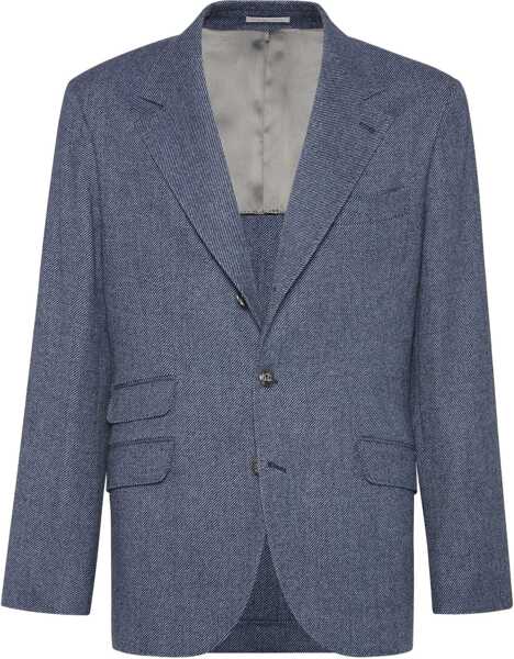 Sacouri Brunello Cucinelli Wool Blazer Jacket DENIM Barbati (BM 18205918) 1