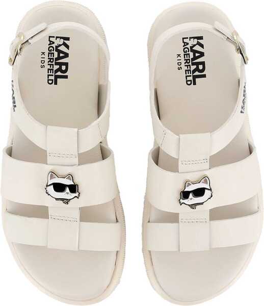 Sandale fara toc Karl Lagerfeld Sandals IVORY Fete (BM 18206020) 2