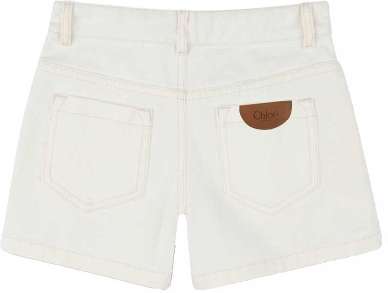 Pantaloni scurti Chloe Bermuda WHITE Fete (BM 18206029) 2