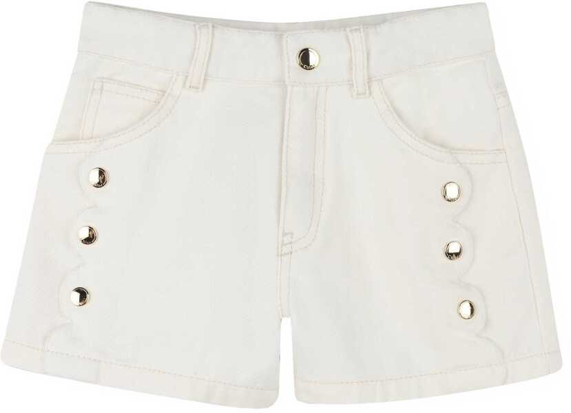 Pantaloni scurti Chloe Bermuda WHITE Fete (BM 18206029) 1