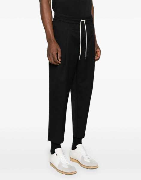 Pantaloni casual DRLE DE MONSIEUR Cropped Pants BLACK Barbati (BM 18206056) 3
