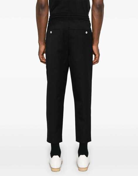 Pantaloni casual DRLE DE MONSIEUR Cropped Pants BLACK Barbati (BM 18206056) 4