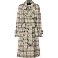 Paltoane Check bouclé Coat Femei